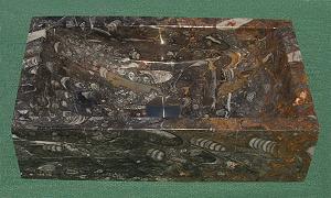 fossilien marmor tableau aufsatzbecken kratzfest